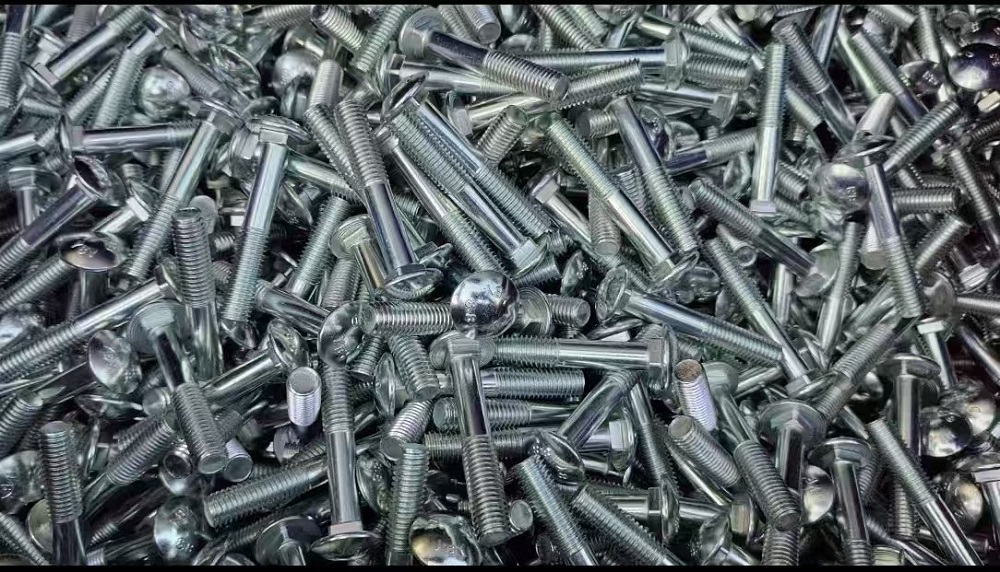 What is the process of galvanizing machine screws?